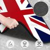 Tappetini Personalizzati Bandiera Union Jack del Regno Unito Set da 4 Pezzi Anteriori e Posteriori Tappetini in Moquette con Supporto in Gomma Universali