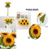 Sunflower Faux Flower Display With Fixed Shape Silk Craft For Event And Photography Use