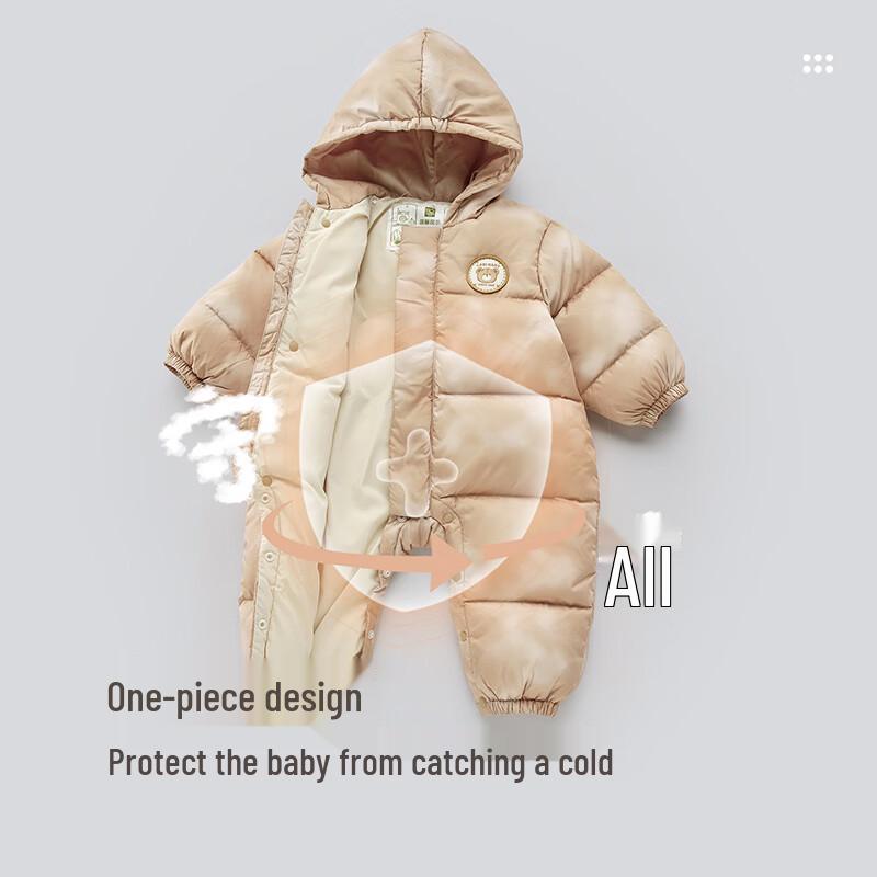 Labby Baby Hooded Down Romper