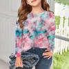 Girls Long Sleeve T Shirts Kids Fall Tops Crewneck Basic Tees Vintage Graphic Printing Top 5-14Y