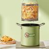 1Pcs 3L Fryer Pot with Basket and Oil Strainer Mini Pasta Pot for Home Kitchen French Fries Chicken Noodles Cooking Utensils