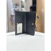 Daks Black Dd Logo Pattern Leather Slim 2 Fold Wallet Dcwa5f528bk