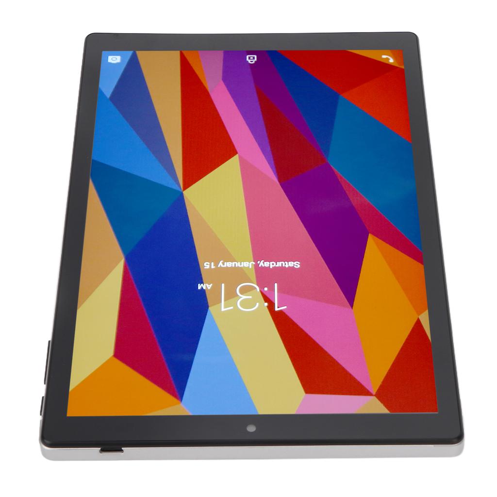 10.1 Inch Tablet MT6592 8 Core CPU for Android11 6GB RAM 128GB ROM 2.4 5G WiFi 1960x1200 IPS Silver Tablet PC 100‑240V