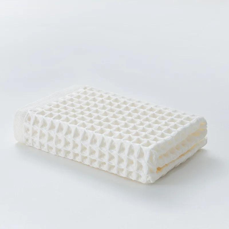 1Pcs Waffle Soft Face Towels for Adults Plaid Hand Towel 100% Cotton Face Care Bathroom Tools Sport Hair Towel 34*74cm Square