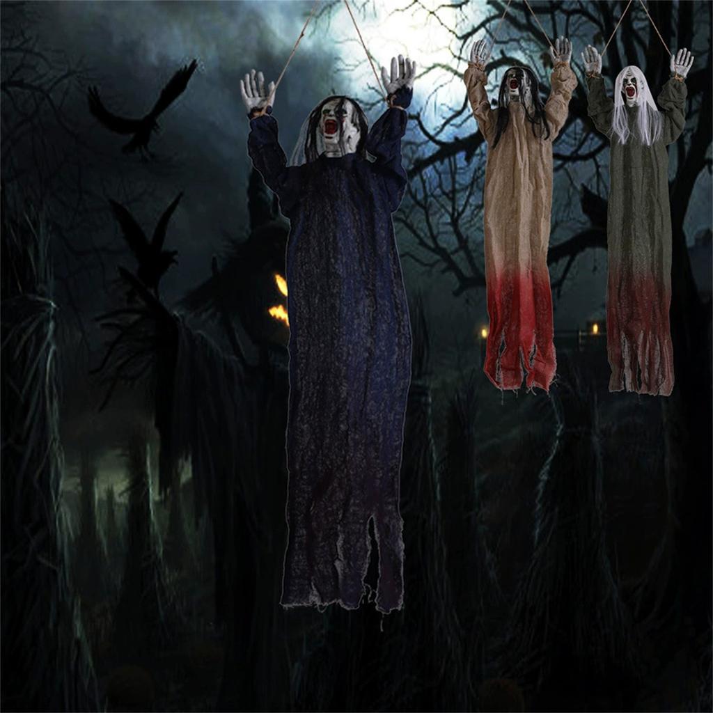 Halloween Decoration Hanging Ghosts Crawling Ghosts Terror Party House Chamber Atmosphere Decoration Props