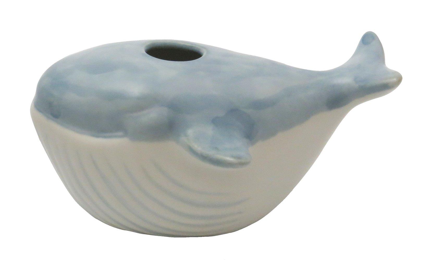 

Arita ware Kitagawa Binsen kiln whale vase, matte blue