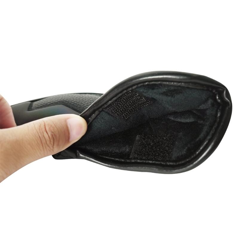 10Pcs Golfs Iron Head Cover Thick PU Leather Golfs Head Cover Replacement Headcover Protective Cover Easy to Use