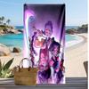 Kpop Demon Hunters Trykt Strandhåndkle, Stort Absorberende Hurtigtørkende Håndkle for Sommer Utendørs Svømming