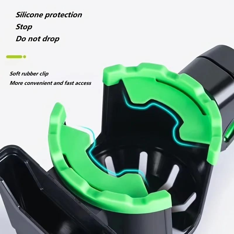 Bike Water Cup Holder 2-in-1 Anti-slip Portable MTB Road Bicycle Phone Cup Holder Universal Bicycle Water Cup Holder Kettle Rack