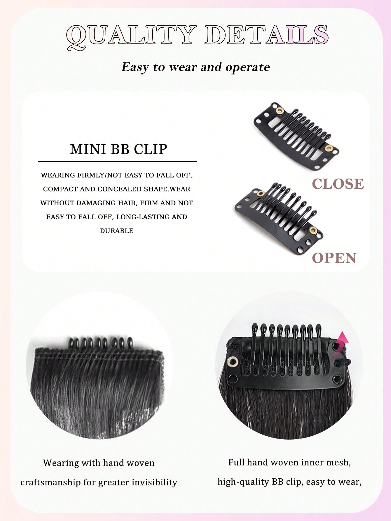 Синтетические парики из высокотемпературного шелка черного цвета — фото 4