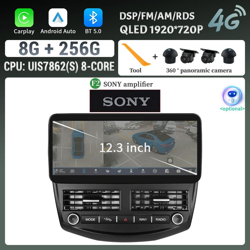 12.3inch Android Car Radio For Ford Focus 3 Mk 3 2011-2019 Multimedia 4G GPS Wireless Bluetooth Carplay Head Unit Stereo Screen