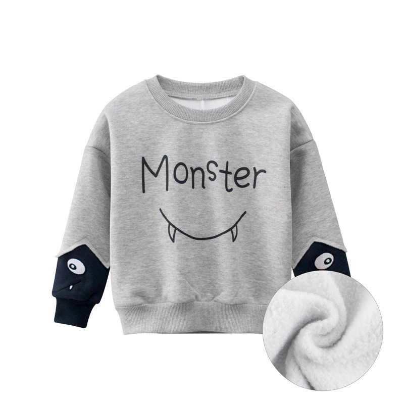 27Kids Brushed Hoody Korean Style Sweatshirt Children's Wear