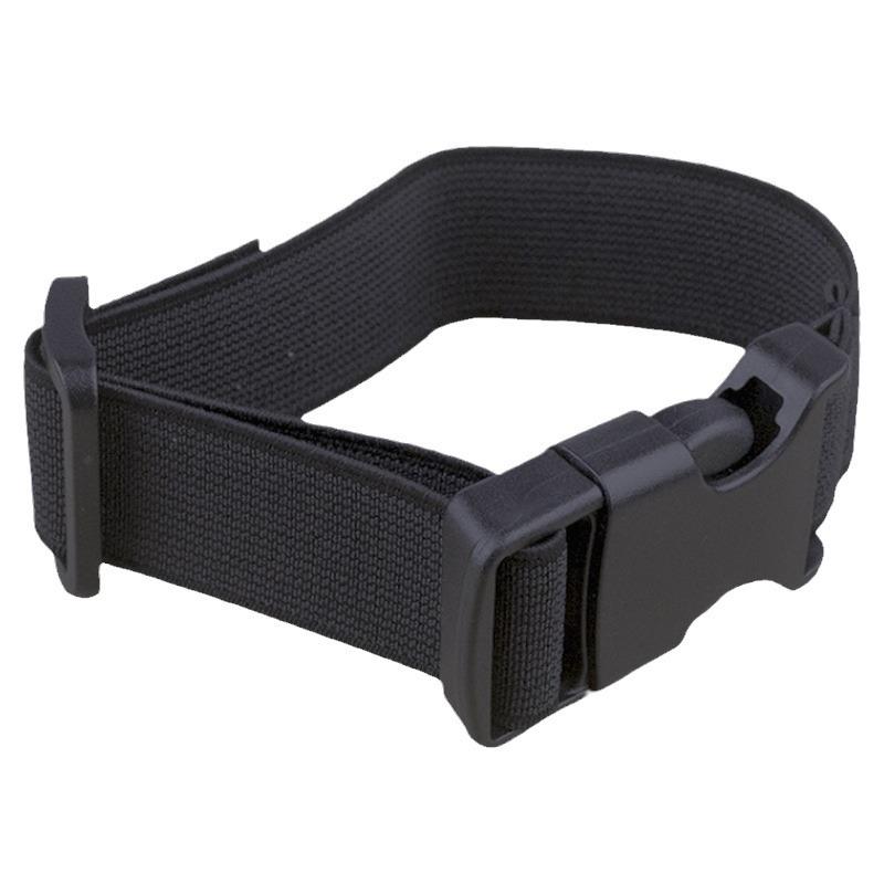 Justerbart tjockt elastiskt bandage med plastspänne