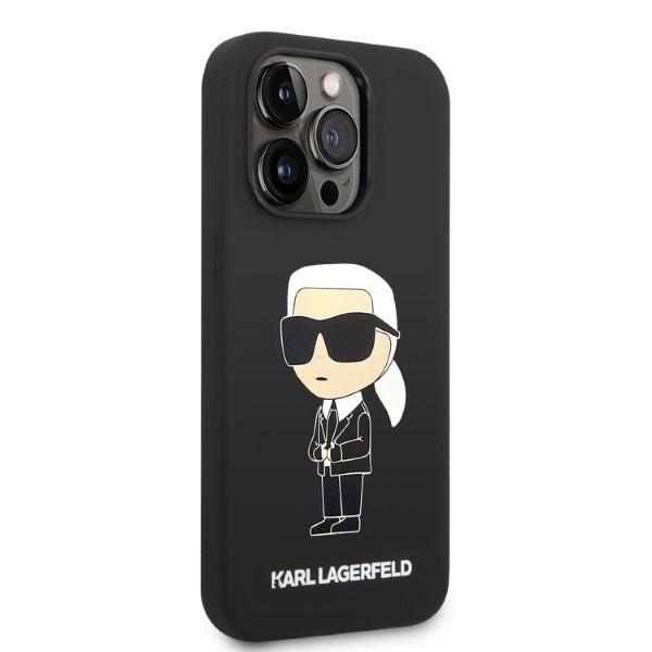 Etui do iPhone 14 Pro Karl Lagerfeld MagSafe Silicone Ikonik Czarne
