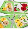 Interactive Indoor Dog Puzzle Mat with Hidden Treats and Sound Elements for Training