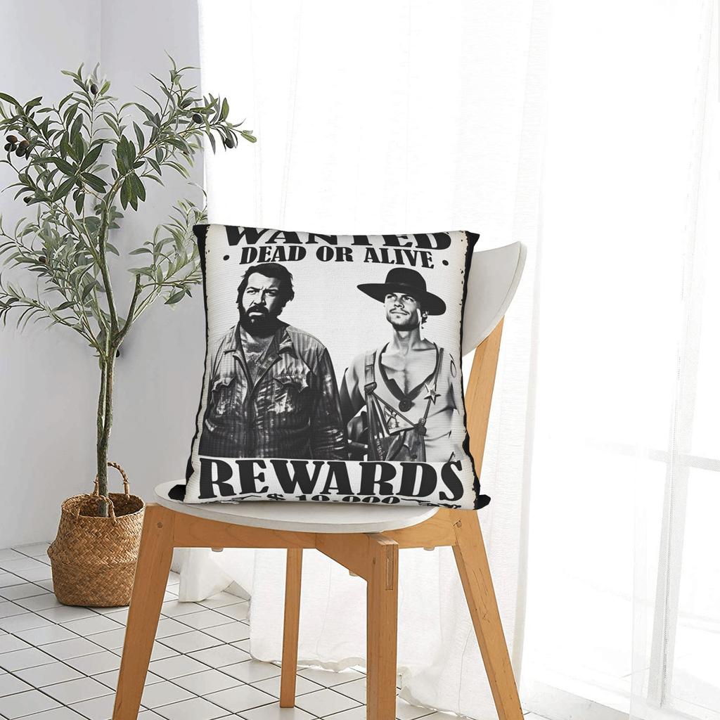 Bud Spencer Italian Actor Pillow Cover  Graphic Cushion Cover Retro Trendy Pillow Case For Sofa Couch Bed Living Room