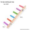 Budgie Toys Wooden Climbing Rope Ladder - Peony Interactive Swing & Beak Grinder for Small Birds In Birdcages