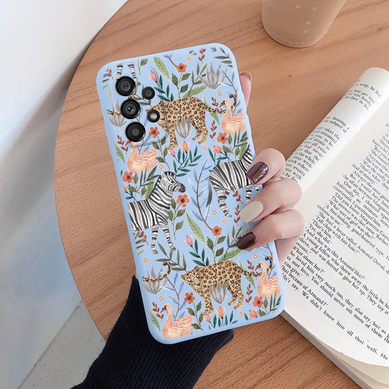 Leopard Print Phone Case For Samsung Galaxy A53 5G Protection Back Cover Soft Silicone Fundas For Samsung A56 A36 A54 A16 Cute