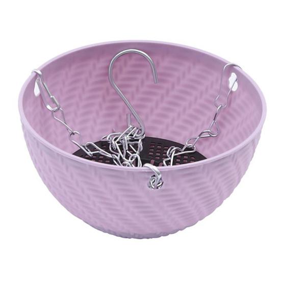 Hanging Planter for Indoor Plants Wide Mouth Flower Pot with Water Reservoir Plant Pot with Clear Water Level Indicator for Balcony Garden Office