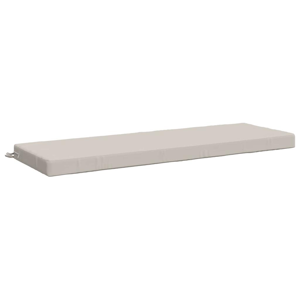 2 piece Bench Cushions SOEST 2 pcs. 100percent Polyester White