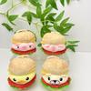 Burger Animal Doll With Capybaras Dogs Pigs Chickens Designed Pendant Keychain