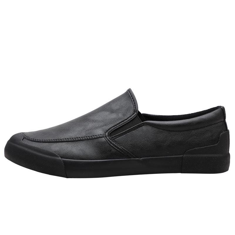 Spring Men's Shoes One Foot Loafers Casual Shoes British Business Leather Shoes Versatile Trendy Soft Sole Driving Shoes