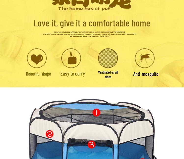 Faltbare Katzenkäfige & Laufställe: Große Zelt-Haustierbedarf, Wurfraum, Ganzjahresnutzung