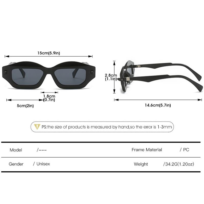 Personality Internet Celebrity Sunglasses Hip-hop New Color-blocking Colorful Couple Sunglasses Women 3954