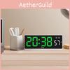 Modern Minimalist Led Desk Clock With Temperature Display For Home Office And Room Decor