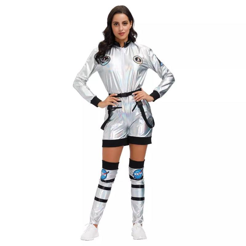 Halloween couple astronaut wandering earth space pilot men and women party costumes