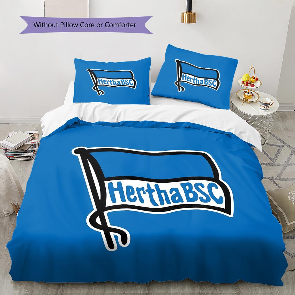 Biancheria da letto con motivo Hertha BSC Berlin Decorazione per la casa Regalo di compleanno (1 * copripiumino + 2 * federa, senza nucleo)