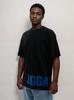Jigga Wear Corner Men's Oversized Short Sleeve T-Shirt Black/Blue M
