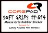 Corepad Soft Grips for Lamzu Atlantis Mini Wireless, 1 Set (Black)