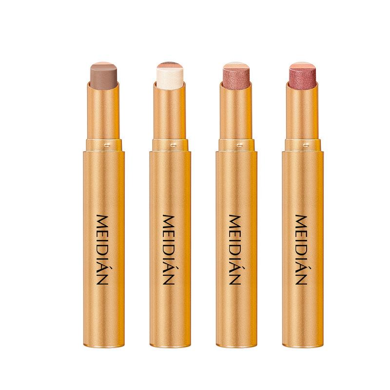 Radiant Eyes 3-Color Gradient Glitter Eyeshadow Stick - Long-lasting & Easy-to-Use for Beginners