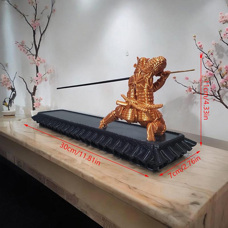 Kreativ røkelsesholder Røkelsesholder Japansk Samurai Japansk Stil Røkelsespinnestativ Aromaterapi Ornament Hjemmedekor