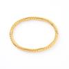 Premium Titanium Steel Gold Round Bead Bracelet - Durable, Stackable, Versatile Hand Jewelry