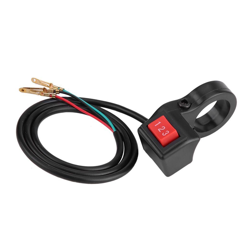 3 Speed E-bike Handlebar Switch Inner 22mm Switch Shift Universal Motorcycle Switch  Motorcycle