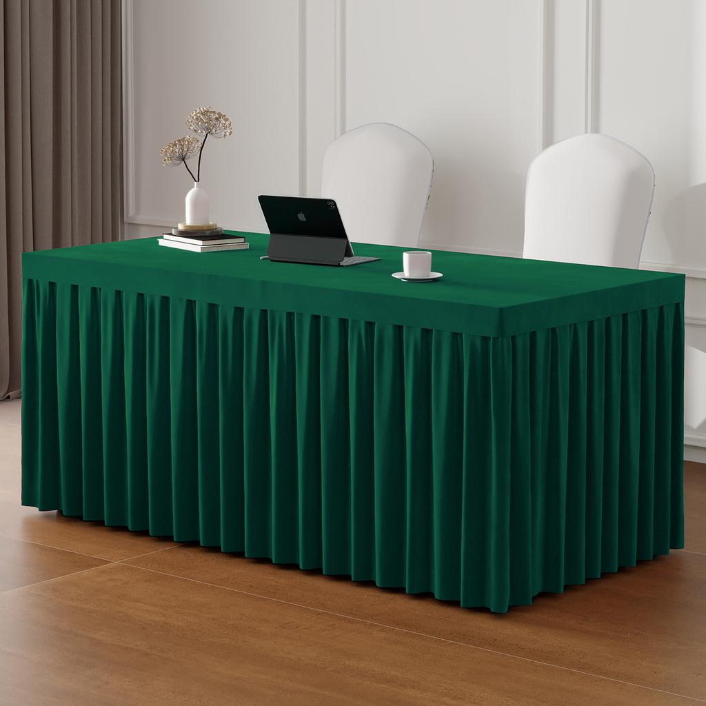 Thickened Conference Tablecloth Dutch Fleece Fabric Rectangular Hotel Tablecloth Exhibition Tablecloth Office Tablecloth Event Linen