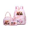 Kpop Witch Hunter Backpack Lunch Bag Pencil Case Set Student Animation Fashion School Bag Pencil Case Lunch Bag
