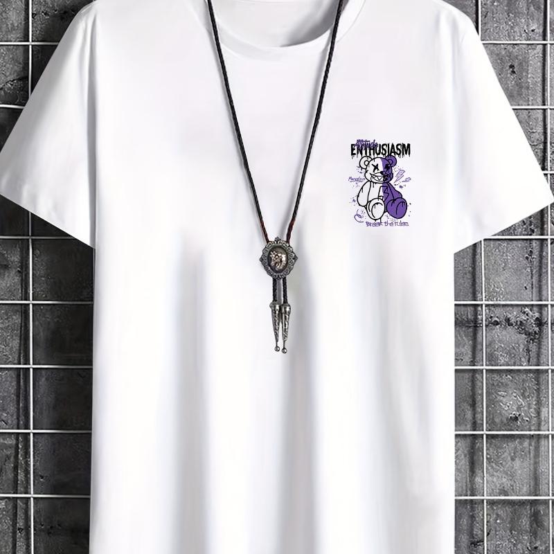 

Stripe Paneled Color Block T-shirt - Street Edgy Classic Style XXL сірий