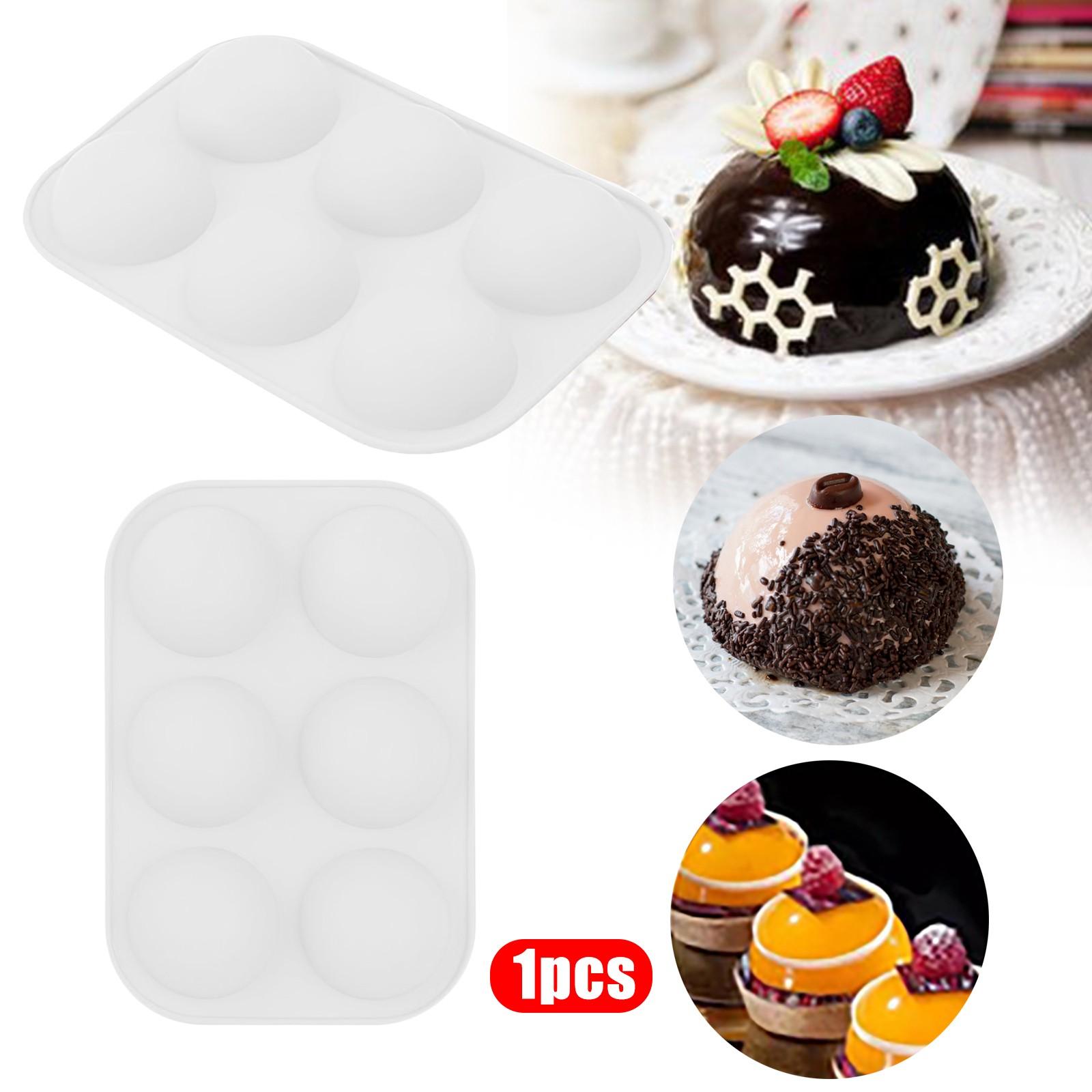 

Medium Semi Sphere Silicone ,Baking for Making Chocolate, Cake, Jelly, Dome M^ousse белый
