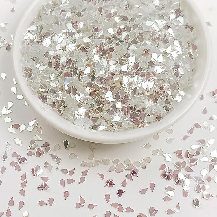Irregular High-Flash Silver Crystal Sequin Jewelry DIY Accessories