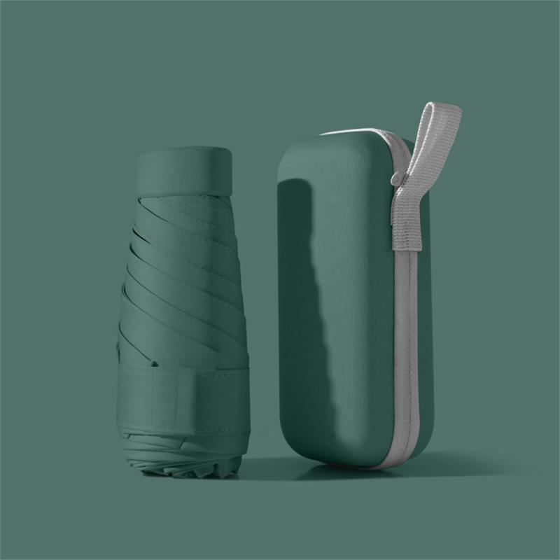 

Мини складной солнцезащитный зонт для женщин, солнцезащитный козырек от солнца и ультрафиолета, небольшой портативный карманный зонтик от дождя и солнца