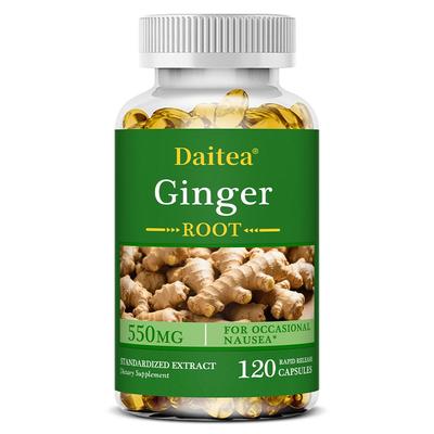 Ginger Root Extract 550mg 120 Capsules Dietary Supplement