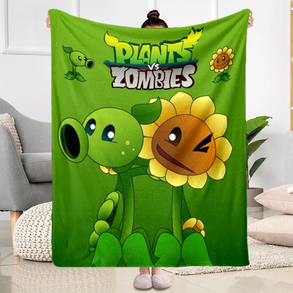 Plants vs. Zombies blankets Suitable for sofas, travel, living rooms also a good gift for friends and family Suitable for all seasons.