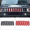ABS Schwarz/Rot Für Hummer H2 2003-2009 Auto Frontgrill Insektenschutz Schutzabdeckung Dekoration Modifikationszubehör