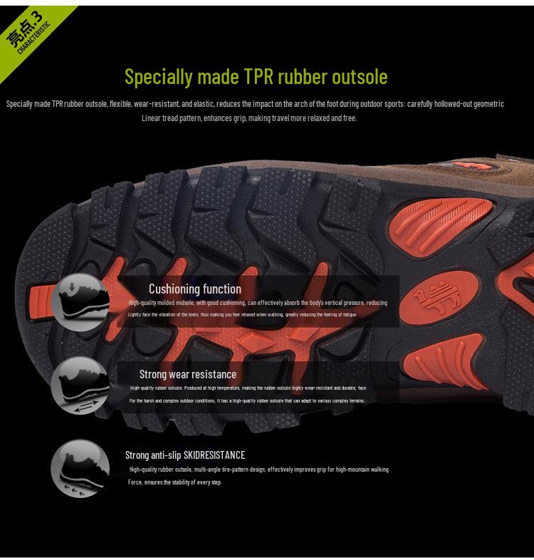 High-Top Unisex Hiking Shoes: Autumn/Winter Outdoor Climbing and Off-Road Sports Footwear