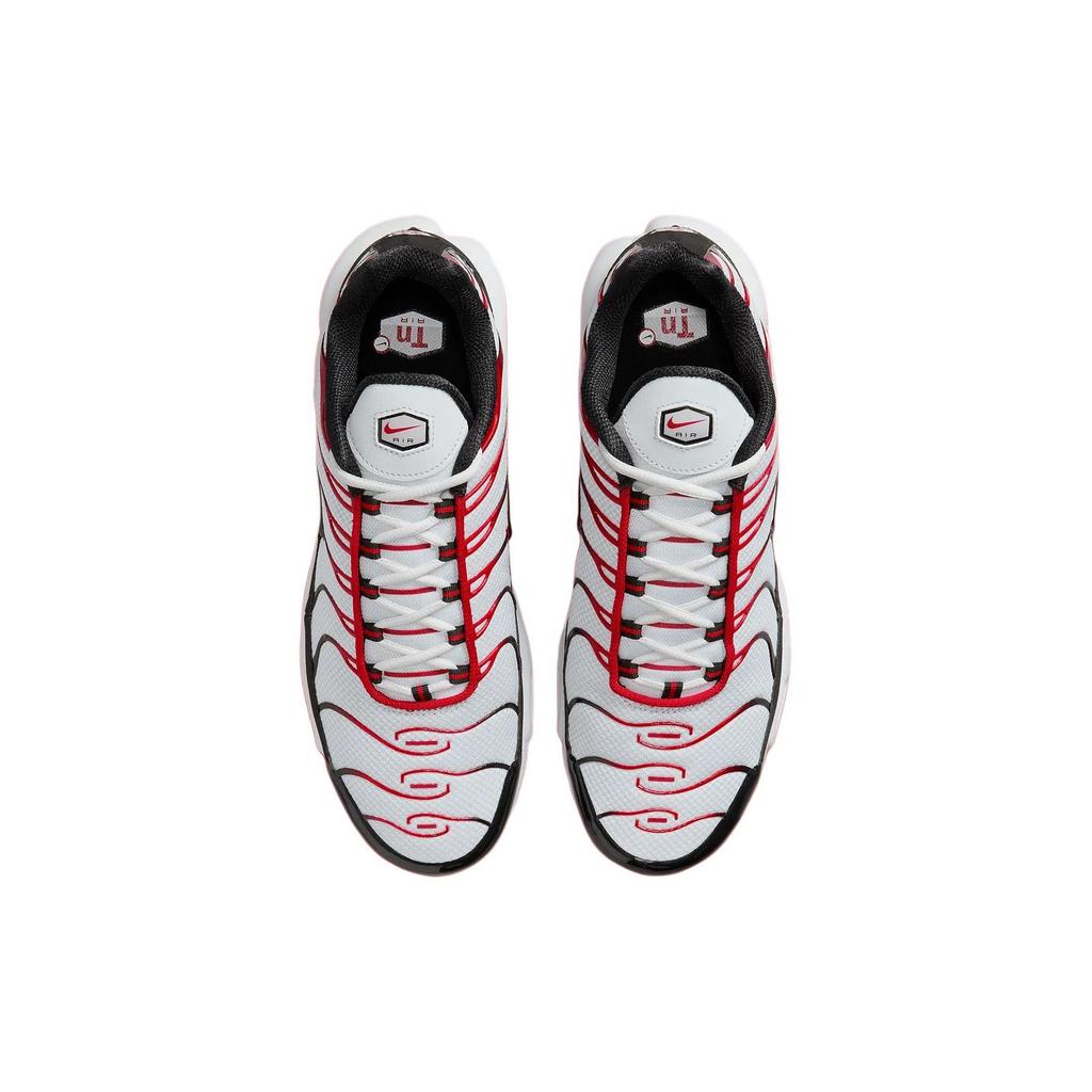 New Nike Air Max Plus Pure Platinum Black University Red FN6949-002