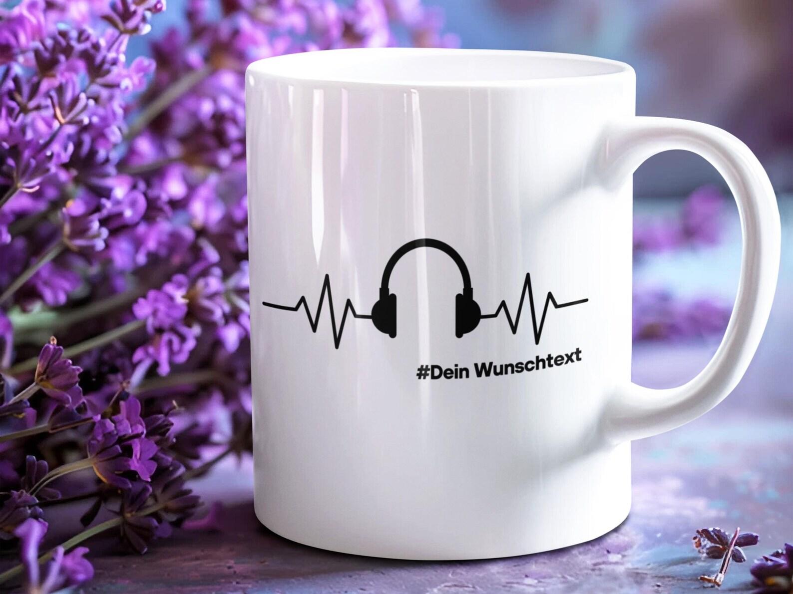 Gaming, personalized sayings, gamer, gaming, headset, controller, customizable - Cup and coffee mug glossy XL