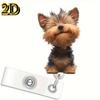 Fun Shape Badge Clip for medical, office, and education professionals. A great gift for dog lovers.